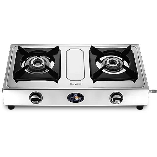 Preethi Glare 2 Burner Gas Stove Stainless Steel Gas Stove-ItsBen LifeStyle