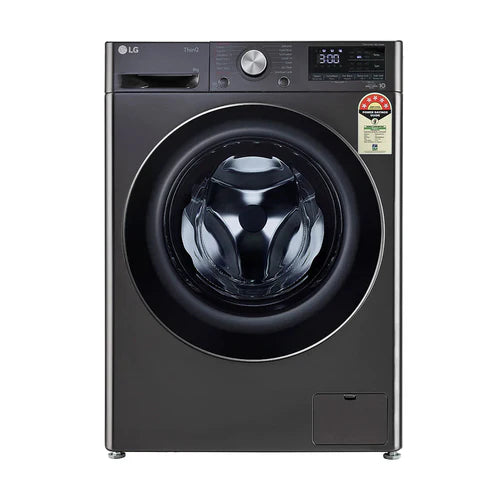 LG 6.5 kg with Steam,inverter Fully Automatic Front Load Washing Machine Black  (FHV1265Z2M)