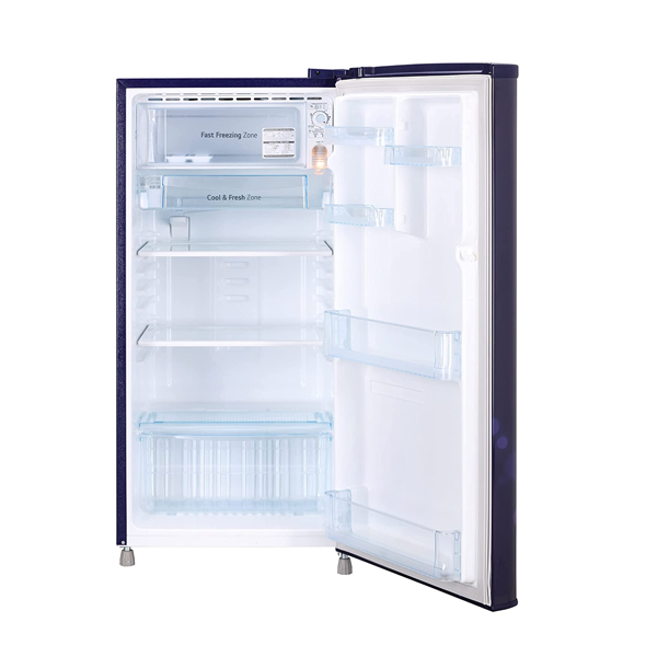 LG 185 L 3 Star Direct-Cool Single Door Refrigerator Appliance (GL-B199OBED, Blue Euphoria, Fastest Ice Making fridge)-ItsBen LifeStyle