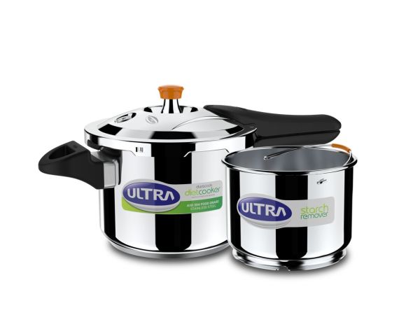 ULTRA DURACOOK DIET 3 L Outer Lid Induction Bottom Pressure Cooker  (Stainless Steel)