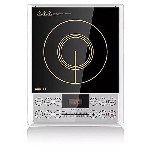 PHILIPS HD4929/01 Induction Cooktop  (Silver, Black, Push Button)