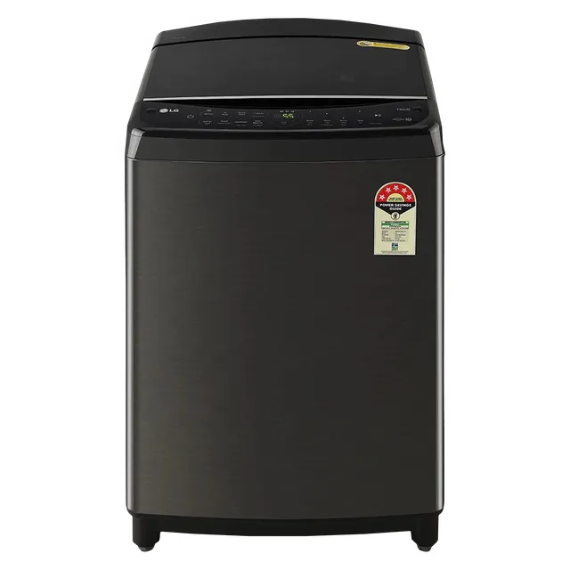 LG 10.0 Kg Inverter Wi-Fi Fully-Automatic Top Loading Washing Machine (THD10SWP, Platinum Black,Stainless Steel)