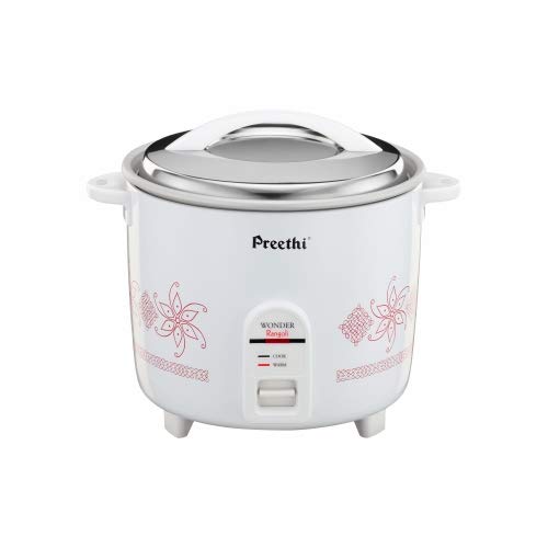 Preethi Rangoli Rice Cooker, ( White, 1.8 Liter )-ItsBen LifeStyle