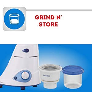 Preethi Blue Leaf Platinum MG 139 mixer grinder, 750 watt, White, 4 jars - Super Extractor juicer Jar & Storage Air-Tight Container, FBT motor with 5yr Warranty & Lifelong Free Service, Standard-ItsBen LifeStyle