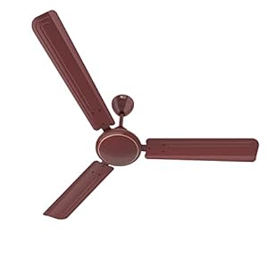 Havells 1200mm Tejas ES Ceiling Fan | High Speed, High Air Delivery | Strong & Powerful Copper motor, Air Delivery: 218 m³/min, RPM: 370, 2 Year Warranty | (Pack of 1, Brown)