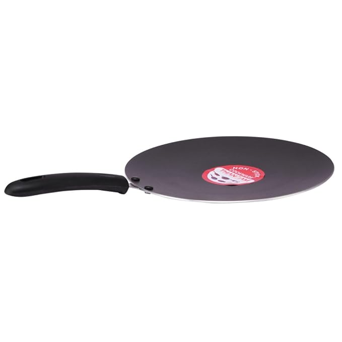 Thangam Premium Non-Stick Concave Roti Tawa | 260mm | 2.4mm Thickness | Greblon C2 Coated | Red (Pack of 1) | PFOA, APEO Free | Griddle with Heat-Resistant Handle | for Cooking Roti, Chapathi-ItsBen LifeStyle