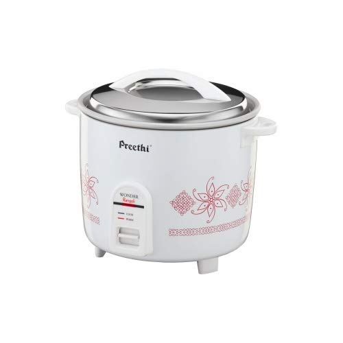 Preethi Rangoli Rice Cooker, ( White, 1.8 Liter )-ItsBen LifeStyle