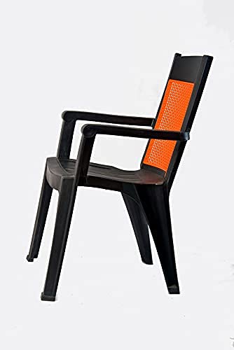 Supreme Polycarbonate Kingdom Chair with Arms (Black )