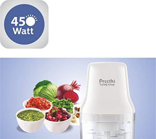 Preethi CH 601 450-Watt Chopper , White-ItsBen LifeStyle