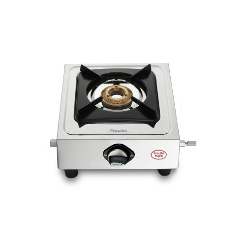 Preethi Storm Stainless Steel Gas Stove, Silver-ItsBen LifeStyle