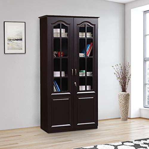 HomeTown Mandarin Engineered Wood Book Shelf Cabinet - (Wenge)