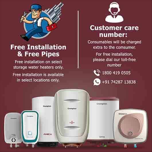 Crompton Versa ASWH-3515 15-Litre 5 Star Rated Storage Water Heater (Geyser) with Free Installation (White),Wall-ItsBen LifeStyle