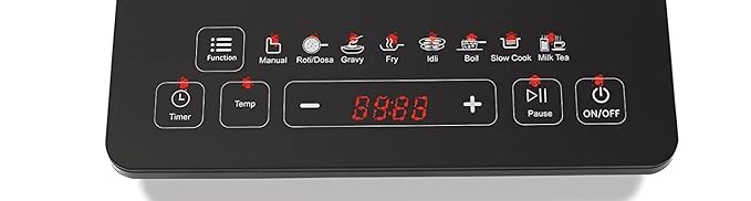 Preethi Excel Plus 117 1600-Watt Induction Cooktop (Black)-ItsBen LifeStyle