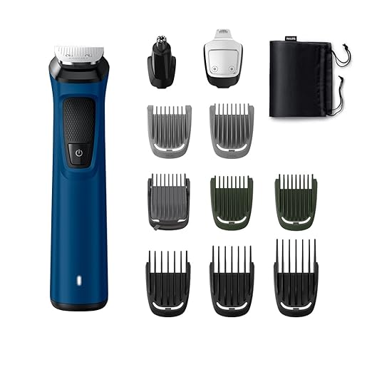 Philips Multi Grooming Kit MG7707/15, 12-in-1, Face, Head and Body - All-in-one Trimmer for Men Power adapt technology for precise trimming