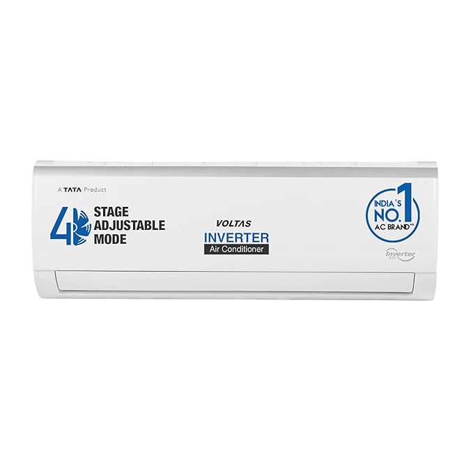 Voltas 1 Ton 3 Star, Inverter Split AC(Copper, 4-in-1 Adjustable Mode, Anti-dust Filter, 2023 Model, 123V Vectra Elite, White)-ItsBen LifeStyle