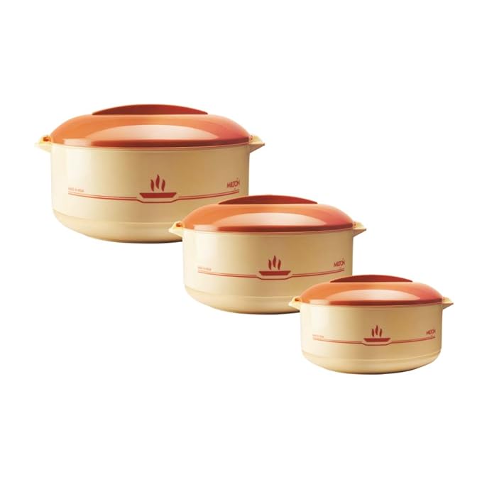 MILTON Buffet Insulated Inner Steel Casseroles, Junior Gift Set of 3