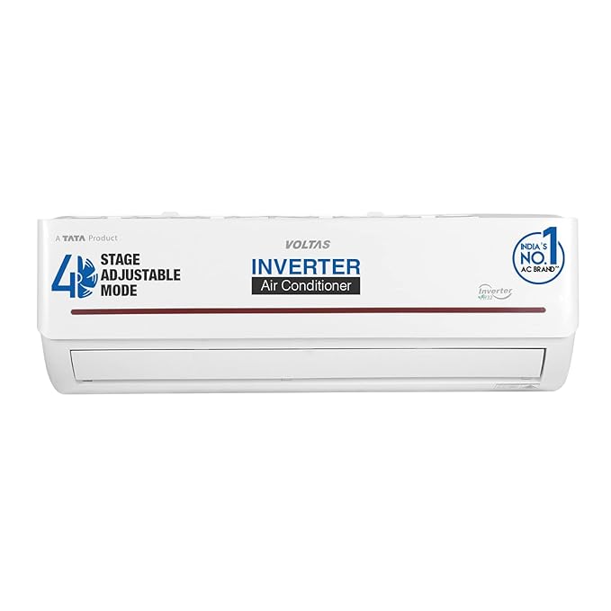 Voltas 1.5 Ton 3 Star Inverter Split AC (Copper, 4-in-1 Adjustable Mode, Anti-dust Filter, 2023 Model, 183V Vectra Prism, White)-ItsBen LifeStyle