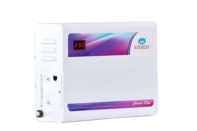 Everest EWD 400-D Double Booster Classic Digi Voltage Stabilizer for AC Upto 1.5 Ton Working Range (130 V to 270 V) (White)-ItsBen LifeStyle