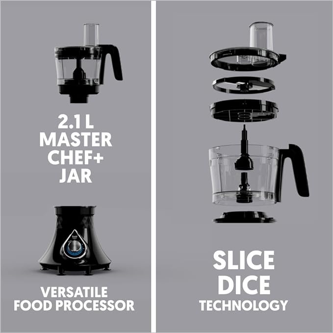 Preethi Zodiac Cosmo MG236 Mixer Grinder 750 watt with 5 Jars Includes Super Extractor juicer Jar & Master Chef + Food Processor Jar, Black-ItsBen LifeStyle