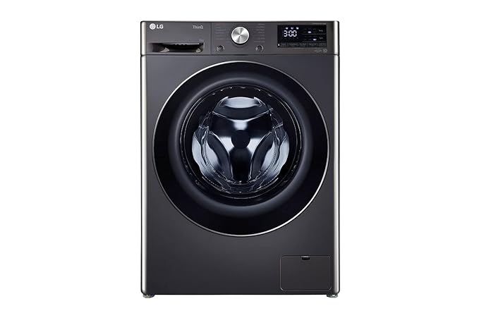 LG 11 Kg 5 Star Inverter Wi-Fi Fully-Automatic Front Load Washing Machine with In-Built Heater (FHP1411Z9B, Black VCM, AI DD Technology, 1400 RPM & Steam+)-ItsBen LifeStyle