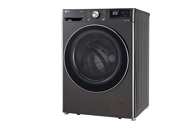 LG 11 Kg 5 Star Inverter Wi-Fi Fully-Automatic Front Load Washing Machine with In-Built Heater (FHP1411Z9B, Black VCM, AI DD Technology, 1400 RPM & Steam+)-ItsBen LifeStyle