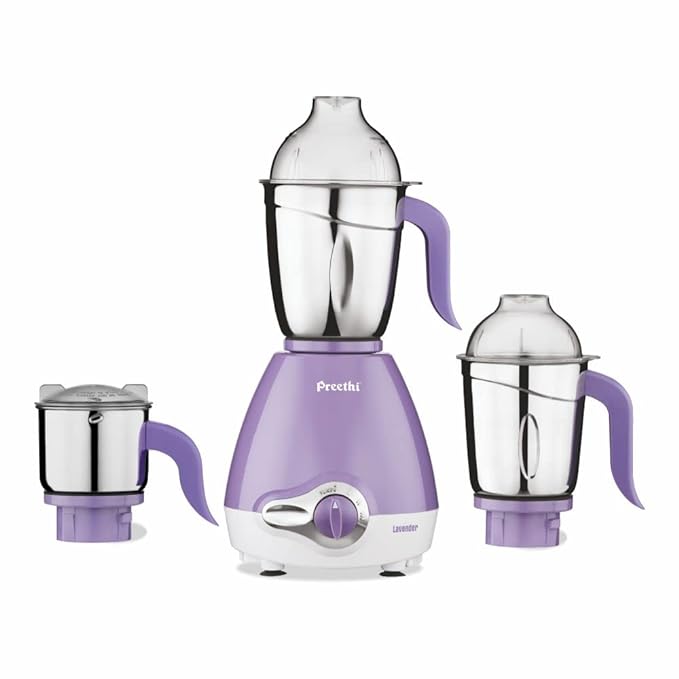 Preethi Lavender Mixer Grinder 600 watt, 3 Jars-ItsBen LifeStyle