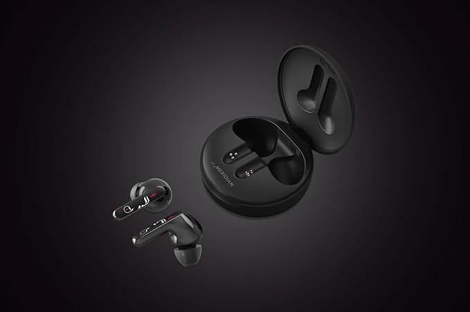 LG TONE Free HBS-FN5U True Wireless Bluetooth Earbuds -Uvnano 99.9% Bacteria Free, Prestigious British Meridian Sound, Dual Microphones, IPX4 Water Resistance, total 18 hours battery life(Black)-ItsBen LifeStyle