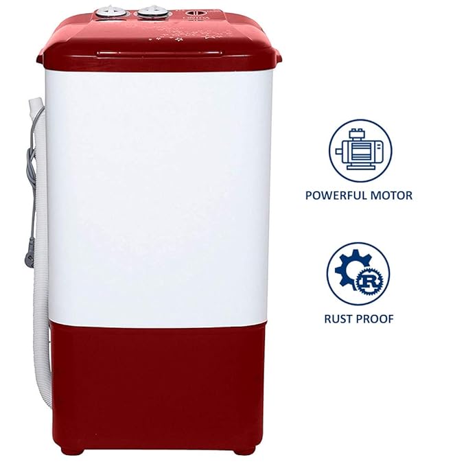 Onida 6.5 kg Top Load Washer Only (WS65WLPT1LR Liliput, Lava Red)-ItsBen LifeStyle