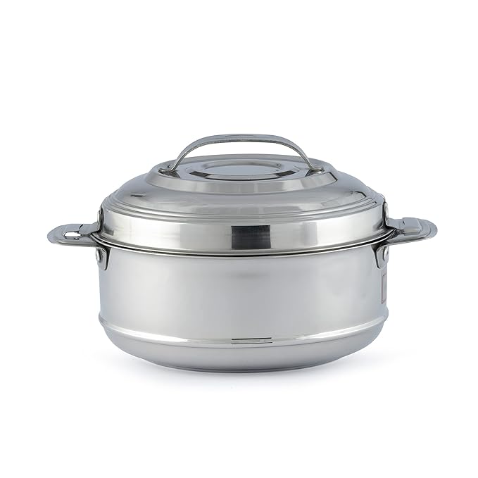 Hanbao 1.2L Insulated Stainless Steel Casserole, Roti Box / Rice serving, 1200ml Serve Casserole  (1200 ml)-ItsBen LifeStyle