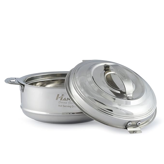 Hanbao 1.2L Insulated Stainless Steel Casserole, Roti Box / Rice serving, 1200ml Serve Casserole  (1200 ml)-ItsBen LifeStyle