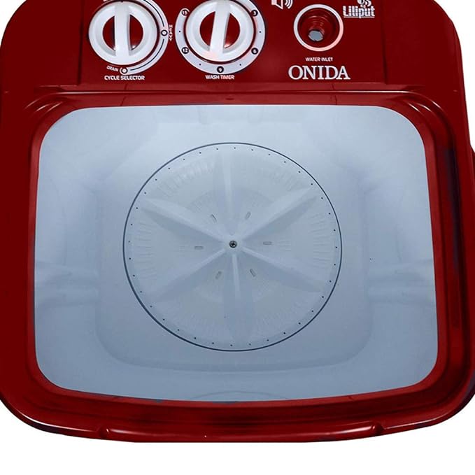 Onida 6.5 kg Top Load Washer Only (WS65WLPT1LR Liliput, Lava Red)-ItsBen LifeStyle