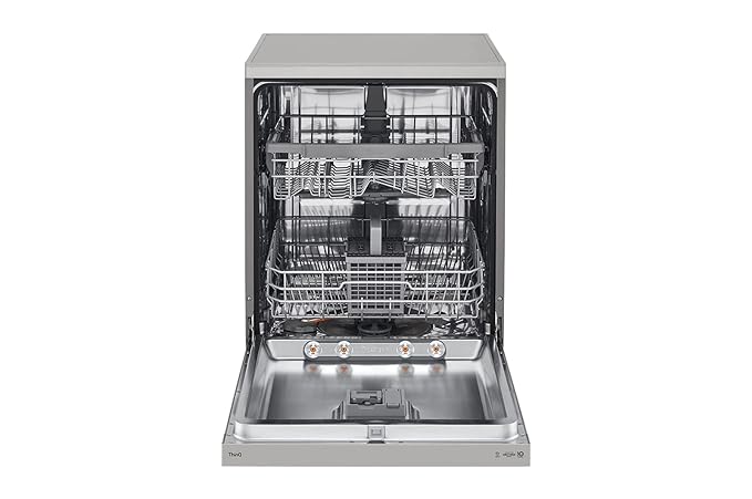 LG 14 Place Setting Freestanding Dishwasher (TrueSteam, DFB532FP, Silver)-ItsBen LifeStyle