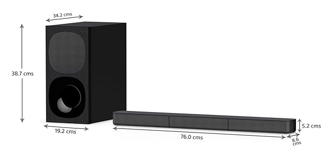 Sony HT-S20R Real 5.1ch Dolby Digital Soundbar for TV with subwoofer and Compact Rear Speakers, 5.1ch Home Theatre System (400W,Bluetooth & USB Connectivity, HDMI & Optical connectivity)-ItsBen LifeStyle