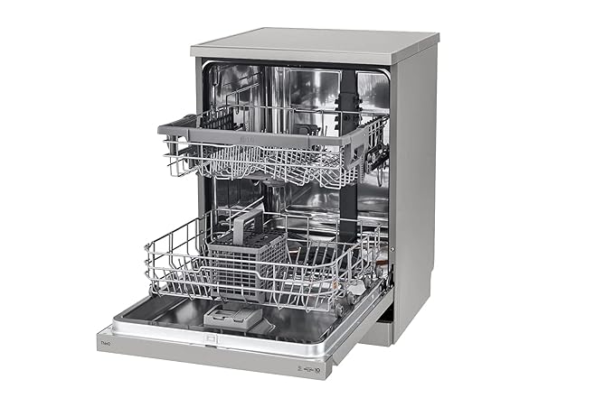 LG 14 Place Setting Freestanding Dishwasher (TrueSteam, DFB532FP, Silver)-ItsBen LifeStyle