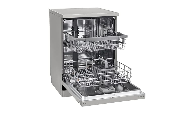 LG 14 Place Setting Freestanding Dishwasher (TrueSteam, DFB532FP, Silver)-ItsBen LifeStyle