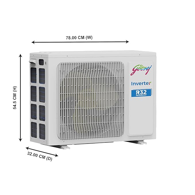 Godrej 1 Ton 3 Star Inverter Split AC (Copper, 2022 model, 5-in-1 convertible, Nano-Coated anti-viral filter AC 1T SIC 12TTC3-WWA, White)-ItsBen LifeStyle