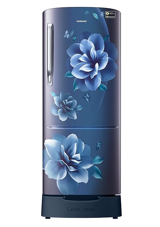 Samsung 192 L 3 Star Inverter Direct Cool Single Door Refrigerator (RR20A182YCU/HL, Camellia Blue, Base stand drawer fridge)-ItsBen LifeStyle