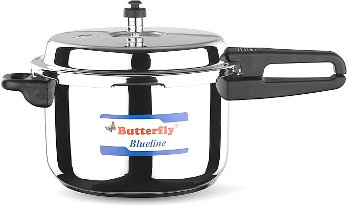 Butterfly Blue Line Stainless Steel Pressure Cooker, 7.5-Liter-ItsBen LifeStyle