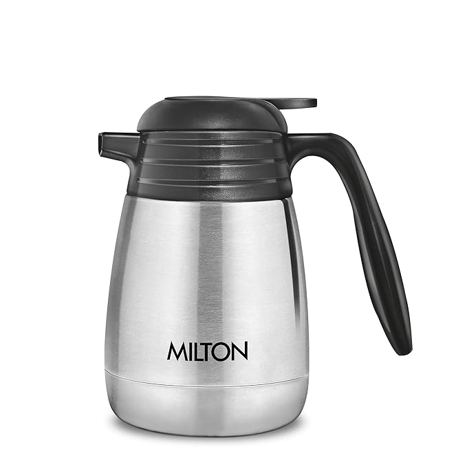 MILTON Thermosteel Carafe 1000 ml Flask  (Pack of 1, Silver, Steel)