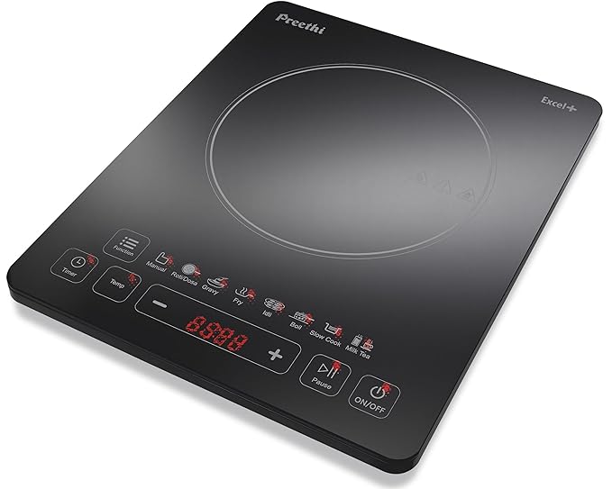 Preethi Excel Plus 117 1600-Watt Induction Cooktop (Black)-ItsBen LifeStyle