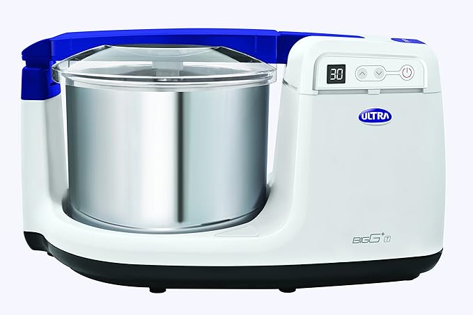 ULTRA Bigg+ T 2.5L Table Top with Digital Timer Wet Grinder  (White & Blue)