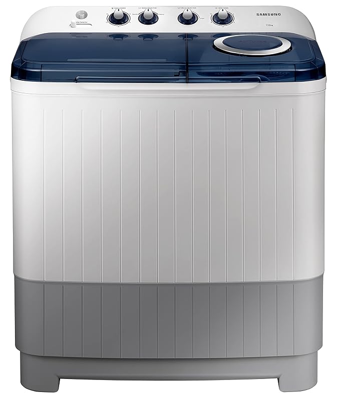 Samsung 7 kg, 5 Star, Semi-Automatic Top Load Washing Machine (WT70M3200HB/TL, Air Turbo Drying, LIGHT GRAY)