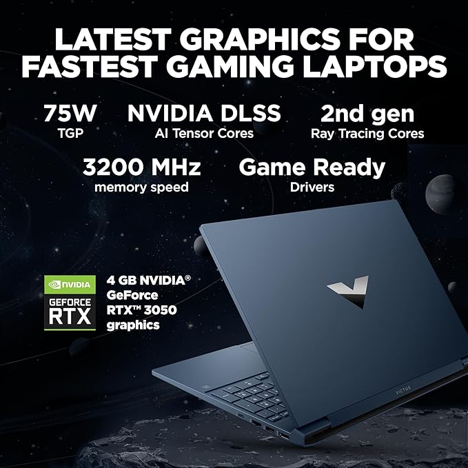 HP Victus Gaming Laptop,12th Gen Intel Core i5-12450H,4GB RTX 3050 GPU,15.6-inch(39.6 cm),FHD,IPS,16GB DDR4,512GB SSD,Backlit KB,Dual speakers-ItsBen LifeStyle