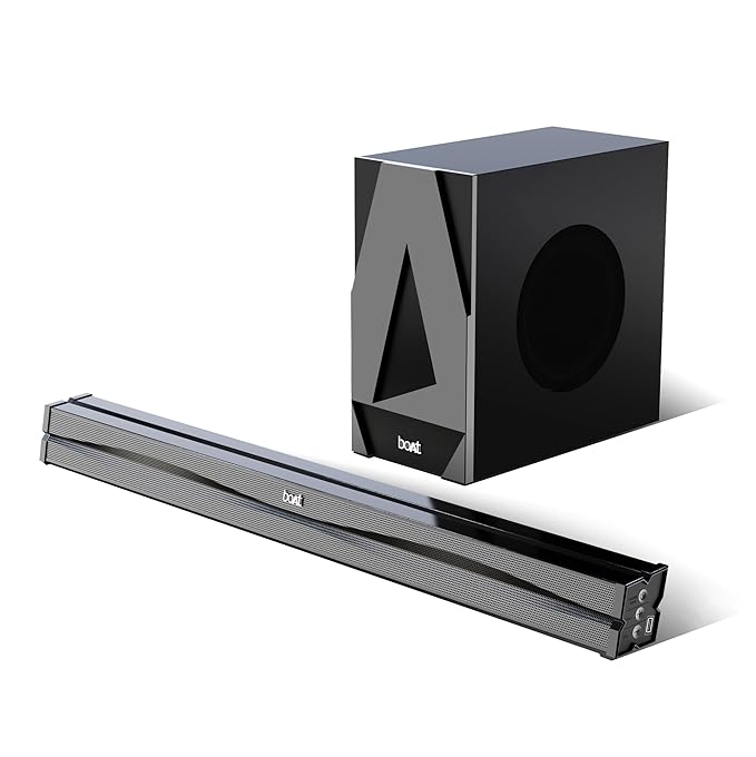 boAt Aavante Bar Orion Plus Bluetooth 2.1-Channel Soundbar with 160 W Signature Sound, BT v5.3, Multi-Compatibility, Attractive Design, EQ Modes & Master Remote Control(Midnight Black)