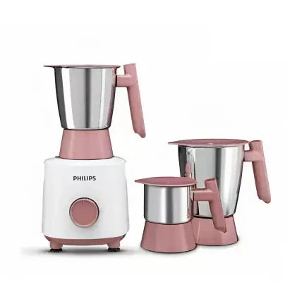 PHILIPS HL7535/00 Daily Collection 500 Mixer Grinder (3 Jars, Peach)