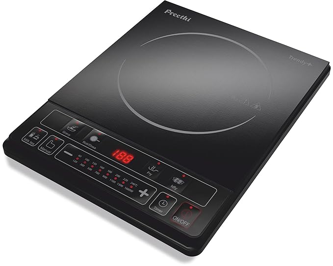 Preethi Ceramic Glass Trendy Plus 116 1600-Watt Induction Cooktop (Black)-ItsBen LifeStyle