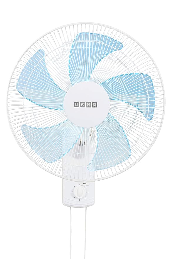 USHA Pentacool 5 Blade 400mm Wall Fan (White) Pack of 1