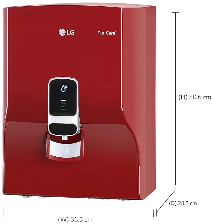 LG WW140NPR+MINERAL BOOSTER 8 L RO Water Purifier  (Red)-ItsBen LifeStyle