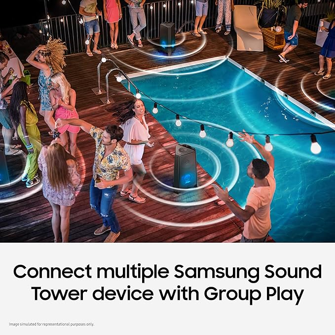 Samsung 300 W (MX-T40/XL) Sound Tower Bluetooth, USB 5.1 Channel Tower Giga Party Audio (Black)-ItsBen LifeStyle