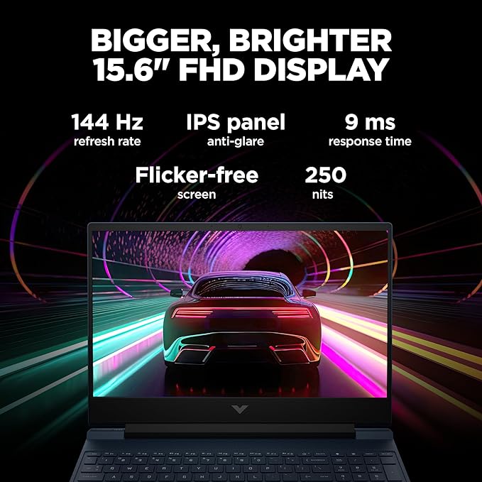 HP Victus Gaming Laptop,12th Gen Intel Core i5-12450H,4GB RTX 3050 GPU,15.6-inch(39.6 cm),FHD,IPS,16GB DDR4,512GB SSD,Backlit KB,Dual speakers-ItsBen LifeStyle